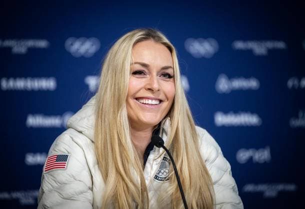 MILANO CORTINA 2026 - OLYMPISCHE WINTERSPIELE - CORTINA D™AMPEZZO - LINDSEY VONN PRESSEKONFERENZ ** NUR FÜR REDAKTIONELLE ZWECKE ** EDITORIAL USE ONLY **<p>03 02 2026-Cortina d™Ampezzo: Olympische Winterspiele Milano Cortina 2026 VMMC im Foto: US-Superstar Lindsey Vonn (Ski-Alpin) während einer Pressekonferenz im Medienzentrum. ( Italien Venetien Cortina d™Ampezzo Copyright: SaschaxFromm *** MILANO CORTINA 2026 OLYMPIC WINTER GAMES CORTINA D™AMPEZZO LINDSEY VONN PRESS CONFERENCE FOR EDITORIAL PURPOSES ONLY p 03 02 2026 Cortina d™Ampezzo Olympic Winter Games Milano Cortina 2026 VMMC in photo US superstar Lindsey Vonn Alpine skiing during a press conference at the media center Italy Veneto Cortina d™Ampezzo Copyright SaschaxFromm Copyright: SaschaxFromm doc84f1yh4amqx1htu6hnwq ,EDITORIAL USE ONLY