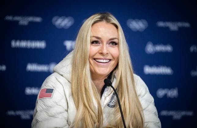 MILANO CORTINA 2026 - OLYMPISCHE WINTERSPIELE - CORTINA D™AMPEZZO - LINDSEY VONN PRESSEKONFERENZ ** NUR FÜR REDAKTIONELLE ZWECKE ** EDITORIAL USE ONLY **<p>03 02 2026-Cortina d™Ampezzo: Olympische Winterspiele Milano Cortina 2026 VMMC im Foto: US-Superstar Lindsey Vonn (Ski-Alpin) während einer Pressekonferenz im Medienzentrum. ( Italien Venetien Cortina d™Ampezzo Copyright: SaschaxFromm *** MILANO CORTINA 2026 OLYMPIC WINTER GAMES CORTINA D™AMPEZZO LINDSEY VONN PRESS CONFERENCE FOR EDITORIAL PURPOSES ONLY p 03 02 2026 Cortina d™Ampezzo Olympic Winter Games Milano Cortina 2026 VMMC in photo US superstar Lindsey Vonn Alpine skiing during a press conference at the media center Italy Veneto Cortina d™Ampezzo Copyright SaschaxFromm Copyright: SaschaxFromm doc84f1yj38512f9ayjlym ,EDITORIAL USE ONLY