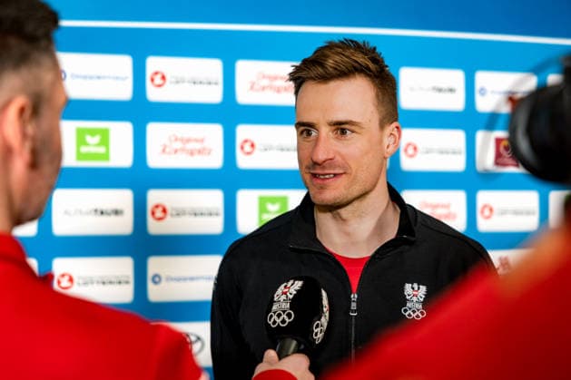 OLYMPICS - Winter Olympic Games, Olympische Spiele, Olympia, OS Milano Cortina 2026 VAL DI FIEMME,ITALY,03.FEB.26 - OLYMPICS - Winter Olympic Games Milano Cortina 2026, preview. Image shows Benjamin Moser (AUT) during an interview with the OEOC.  GEPAxpictures xMatthiasxTrinkl