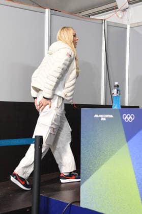 CORTINA, press conference, PK, Pressekonferenz LINDSEY VONN POST INJURY, IN THE PHOTO  Copyright: xFRANCESCAxVIECELIx xipa-agency.netx xFRANCESCAxVIECELIx IPA_Agency_IPA70923255