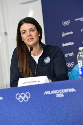 CORTINA, press conference, PK, Pressekonferenz LINDSEY VONN POST INJURY, IN THE PHOTO  Copyright: xFRANCESCAxVIECELIx xipa-agency.netx xFRANCESCAxVIECELIx IPA_Agency_IPA70923258