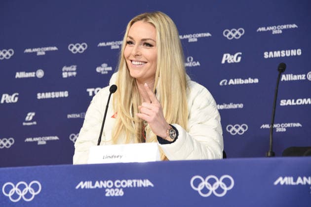 CORTINA, press conference, PK, Pressekonferenz LINDSEY VONN POST INJURY, IN THE PHOTO  Copyright: xFRANCESCAxVIECELIx xipa-agency.netx xFRANCESCAxVIECELIx IPA_Agency_IPA70923264