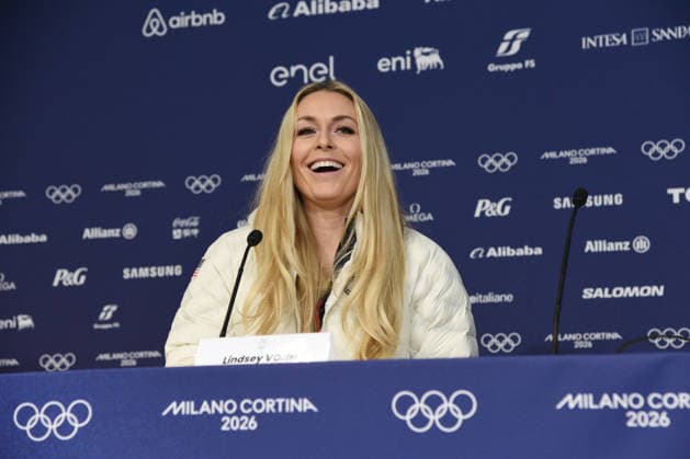 CORTINA, press conference, PK, Pressekonferenz LINDSEY VONN POST INJURY, IN THE PHOTO  Copyright: xFRANCESCAxVIECELIx xipa-agency.netx xFRANCESCAxVIECELIx IPA_Agency_IPA70923279