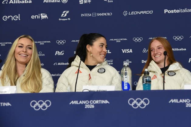 CORTINA, press conference, PK, Pressekonferenz LINDSEY VONN POST INJURY, IN THE PHOTO  Copyright: xFRANCESCAxVIECELIx xipa-agency.netx xFRANCESCAxVIECELIx IPA_Agency_IPA70923292