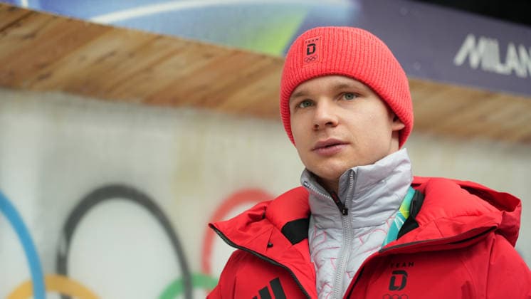 3.2.2026: Cortina d Ampezzo: Pista Eugenio Monti: Skeleton: Felix Keisinger (Deutschland) *** 3 2 2026 Cortina d Ampezzo Pista Eugenio Monti Skeleton Felix Keisinger Germany