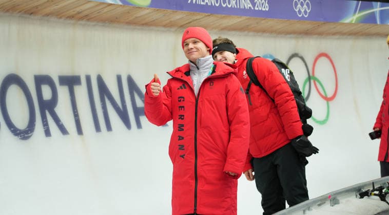 3.2.2026: Cortina d Ampezzo: Pista Eugenio Monti: Skeleton: Felix Keisinger (Deutschland) *** 3 2 2026 Cortina d Ampezzo Pista Eugenio Monti Skeleton Felix Keisinger Germany