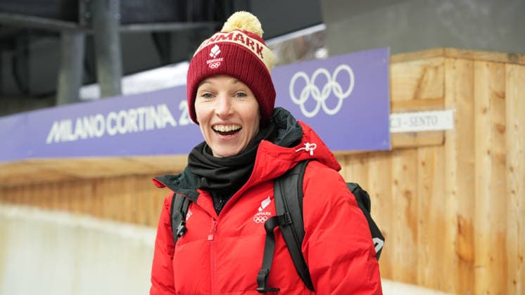 3.2.2026: Cortina d Ampezzo: Pista Eugenio Monti: Skeleton: Anja Huber-Selbach (Trainerin Dänemark) *** 3 2 2026 Cortina d Ampezzo Pista Eugenio Monti Skeleton Anja Huber Selbach Trainer Denmark