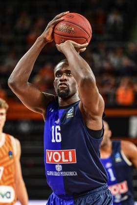 BKT Euro Cup Ratiopharm Ulm against Buducnost VOLI Podgorica, Ratiopharm Arena Ulm 03 02 2026 Jerry Boutsiele Buducnost VOLI Podgorica, 16 at free throw Ulm 03 02 2026 17 Matchday BKT EuroCup, Ratiopharm Ulm against Buducnost VOLI Podgorica, Ratiopharm Arena Ulm Copyright: xBEAUTIFULxSPORTS Märklx