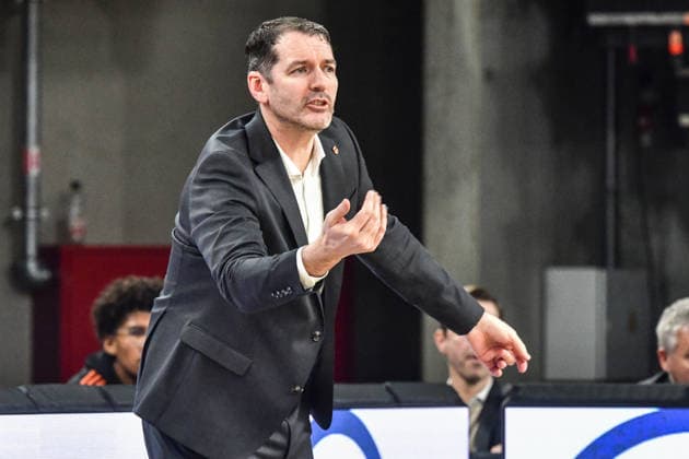 BKT Euro Cup Ratiopharm Ulm against Buducnost VOLI Podgorica, Ratiopharm Arena Ulm 03 02 2026 Head Coach Ty Harrelson ratiopharm Ulm coached his team Ulm 03 02 2026 17 Matchday BKT EuroCup, Ratiopharm Ulm against Buducnost VOLI Podgorica, Ratiopharm Arena Ulm Copyright: xBEAUTIFULxSPORTS Märklx