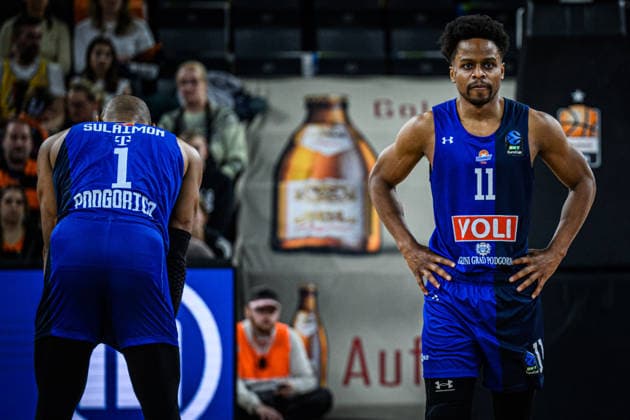Rasheed Sulaimon Buducnost VOLI Podgorica and Yogi Ferrell Buducnost VOLI Podgorica looks dejected during the Basketball Eurocup match between ratiopharm ulm and Buducnost VOLI Podgorica at ratiopharm Arena on February 3, 2026 in Neu Ulm, Germany Photo by Harry Langer DeFodi Images