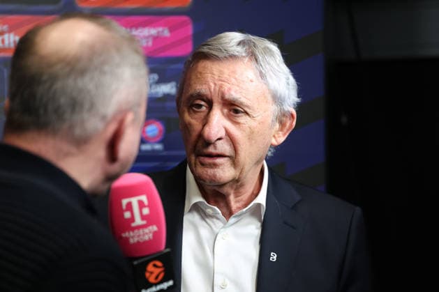 Svetislav Pesic FC Bayern Basketball, Head Coach at the pre-match interview, GER, FC Bayern Basketball vs Paris Basketball, Basketball, Euroleague, Matchday 26, Season 2025 2026, 03 02 2026, GER, FC Bayern Basketball vs Paris Basketball, Basketball, Euroleague, Matchday 26, Season 2025 2026, 03 02 2026 Munich Copyright: xEibner-Pressefoto JennixMaulx EP_JML