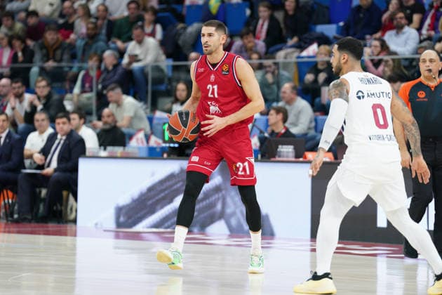 EA7 Emporio Armani Milano vs. Kosner Baskonia Vitoria-Gasteiz, pictured is Diego Flaccadori (EA7 Emporio Armani Milano)  Copyright: xSimonexLucarellix xipa-agency.netx xSimonexLucarellix IPA_Agency_IPA70929613