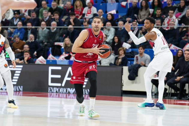 EA7 Emporio Armani Milano vs. Kosner Baskonia Vitoria-Gasteiz, pictured is Diego Flaccadori (EA7 Emporio Armani Milano)  Copyright: xSimonexLucarellix xipa-agency.netx xSimonexLucarellix IPA_Agency_IPA70929675