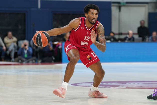 EA7 Emporio Armani Milano vs. Kosner Baskonia Vitoria-Gasteiz, pictured is Armoni Brooks (EA7 Emporio Armani Milano)  Copyright: xSimonexLucarellix xipa-agency.netx xSimonexLucarellix IPA_Agency_IPA70929683