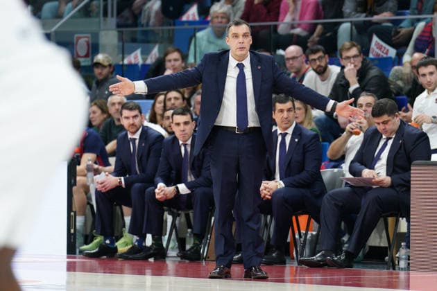 EA7 Emporio Armani Milano vs. Kosner Baskonia Vitoria-Gasteiz, pictured is Head Coach Paolo Galbiati (Kosner Baskonia Vitoria-Gasteiz)  Copyright: xSimonexLucarellix xipa-agency.netx xSimonexLucarellix IPA_Agency_IPA70929736
