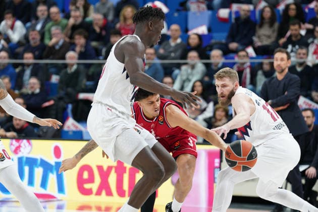 EA7 Emporio Armani Milano vs. Kosner Baskonia Vitoria-Gasteiz, pictured is Quinn Ellis (EA7 Emporio Armani Milano)  Copyright: xSimonexLucarellix xipa-agency.netx xSimonexLucarellix IPA_Agency_IPA70929765