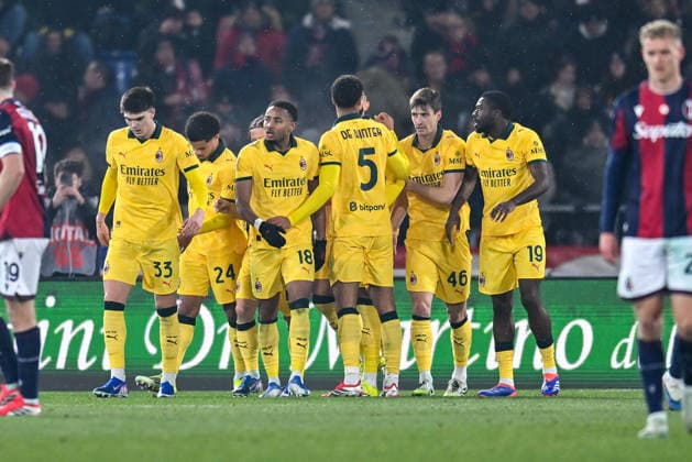 CALCIO - Serie A - Bologna FC vs AC Milan Milan s Ruben Loftus-Cheek celebrates after scoring a goal during Bologna FC vs AC Milan, Italian soccer Serie A match in Bologna, Italy, February 03 2026 Bologna Italy  Copyright: xIPAxSport ABACAx