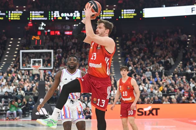 Andreas OBST FCB , Action, Basketball Euro League,Season 2025 2026, FC Bayern Muenchen Paris Basketball on 03 02 2026 , S A P G A R D EN