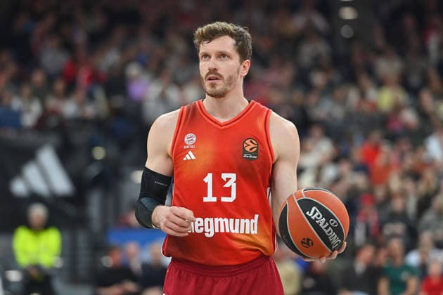 Andreas OBST FCB , Action,single picture,cropped single motif,half figure,half figure, Basketball Euro League,Season 2025 2026, FC Bayern Muenchen Paris Basketball on 03 02 2026 , S A P G A R D EN