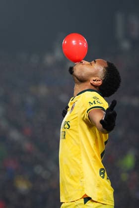 AC Milan s Christopher Nkunku celebrates after scoring the 0-2 goal for his team during the Serie A soccer match between Bologna and Milan at the Renato DallÕAra Stadium in Bologna, north Italy - Tuesday, February 3, 2026 -  Copyright: xMassimoxPaolone LaPressex