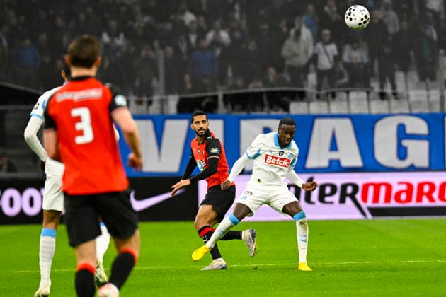 FOOTBALL : Olympique de Marseille VS Stade Rennais FC - Coupe de France - 03 02 2026 Timothy Weah (OM) - Coupe de France match between Olympique de Marseille and Stade Rennais FC on February 3, 2026 at the Orange Velodrome Stadium in Marseille. MarseilleFrance  Copyright: xWilliamxCannarellax