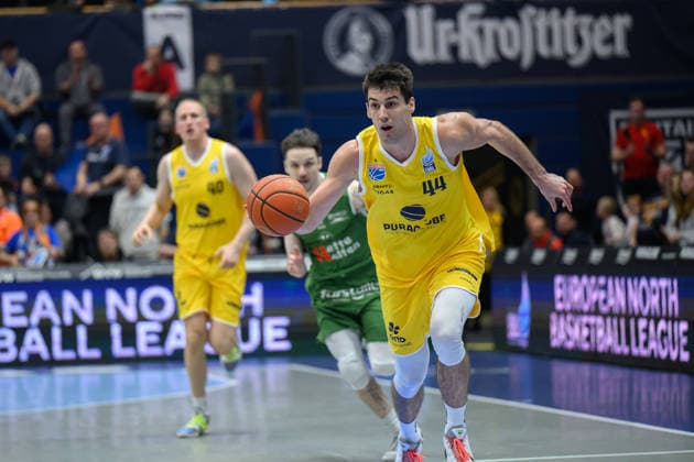 Jure Planinic MBC, 44 , Syntainics MBC vs Hefte Helfen Bulls Kapfenberg, European North Basketball League 2025 26, Germany, Austria, 03 02 2026 Foto Schulz Weissenfels Stadthalle Sachsen Anhalt Germany