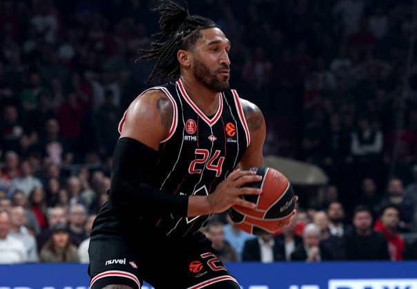 Crvena Zvezda v Hapoel, Euroleague basketball, season 2025 2026, round 26 Belgrade, Serbia. 3rd Feb, 2026. Hapoel s Ish Wainright during Euroleague basketball match between Crvena Zvezda (Red Star) and Hapoel Tel Aviv on January 3. 2026. in Belgrade, Serbia. Belgrade Serbia Copyright: xPedjaxMilosavljevic STARSPORTx