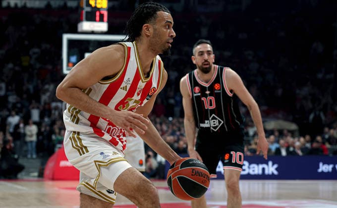 Crvena Zvezda v Hapoel, Euroleague basketball, season 2025 2026, round 26 Belgrade, Serbia. 3rd Feb, 2026. Crvena Zvezda s Jordan Nwora during Euroleague basketball match between Crvena Zvezda (Red Star) and Hapoel Tel Aviv on January 3. 2026. in Belgrade, Serbia. Belgrade Serbia Copyright: xPedjaxMilosavljevic STARSPORTx