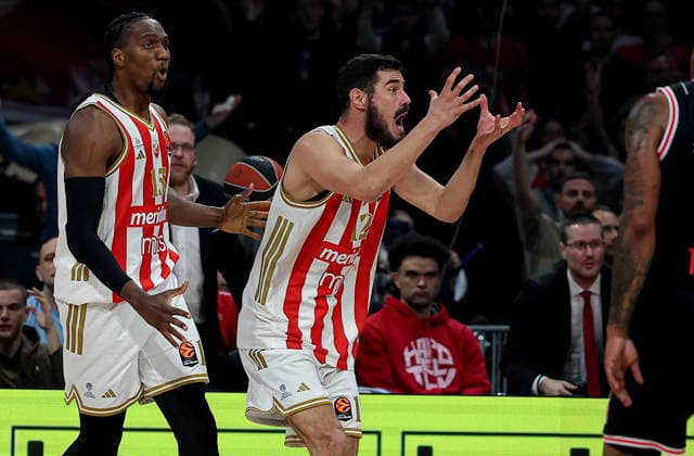 Crvena Zvezda v Hapoel, Euroleague basketball, season 2025 2026, round 26 Belgrade, Serbia. 3rd Feb, 2026. Crvena Zvezda s Nikola Kalinic during Euroleague basketball match between Crvena Zvezda (Red Star) and Hapoel Tel Aviv on January 3. 2026. in Belgrade, Serbia. Belgrade Serbia Copyright: xPedjaxMilosavljevic STARSPORTx