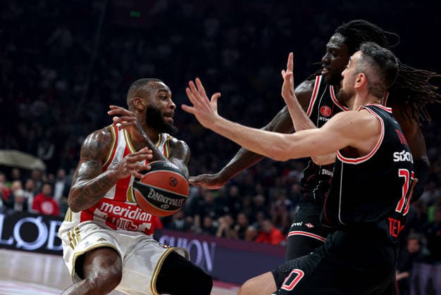 Crvena Zvezda v Hapoel, Euroleague basketball, season 2025 2026, round 26 Belgrade, Serbia. 3rd Feb, 2026. Crvena Zvezda s Codi Miller-Mcintyre during Euroleague basketball match between Crvena Zvezda (Red Star) and Hapoel Tel Aviv on January 3. 2026. in Belgrade, Serbia. Belgrade Serbia Copyright: xPedjaxMilosavljevic STARSPORTx