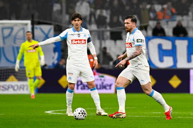 FOOTBALL : Olympique de Marseille VS Stade Rennais FC - Coupe de France - 03 02 2026 Pierre-Emile Hojbjerg (OM) - Coupe de France match between Olympique de Marseille and Stade Rennais FC on February 3, 2026 at the Orange Velodrome Stadium in Marseille. MarseilleFrance  Copyright: xWilliamxCannarellax