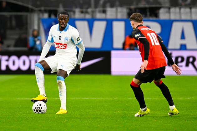 FOOTBALL : Olympique de Marseille VS Stade Rennais FC - Coupe de France - 03 02 2026 Timothy Weah (OM) - Coupe de France match between Olympique de Marseille and Stade Rennais FC on February 3, 2026 at the Orange Velodrome Stadium in Marseille. MarseilleFrance  Copyright: xWilliamxCannarellax