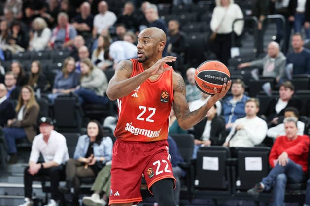 Isiaha Mike FC Bayern Basketball, 22 , GER, FC Bayern Basketball vs Paris Basketball, Basketball, Euroleague, Matchday 26, Season 2025 2026, 03 02 2026, GER, FC Bayern Basketball vs Paris Basketball, Basketball, Euroleague, Matchday 26, Season 2025 2026, 03 02 2026 Munich Copyright: xEibner-Pressefoto JennixMaulx EP_JML