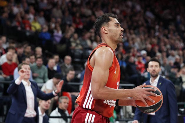 Oscar da Silva FC Bayern Basketball, 01 , GER, FC Bayern Basketball vs Paris Basketball, Basketball, Euroleague, Matchday 26, Season 2025 2026, 03 02 2026, GER, FC Bayern Basketball vs Paris Basketball, Basketball, Euroleague, Matchday 26, Season 2025 2026, 03 02 2026 Munich Copyright: xEibner-Pressefoto JennixMaulx EP_JML