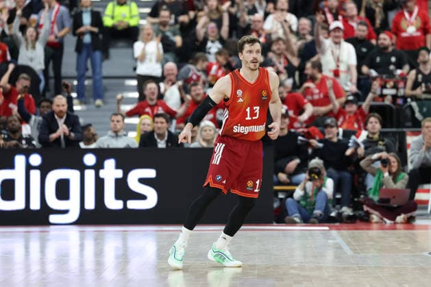 Andreas Obst FC Bayern Basketball, 13 , GER, FC Bayern Basketball vs Paris Basketball, Basketball, Euroleague, Matchday 26, Season 2025 2026, 03 02 2026, GER, FC Bayern Basketball vs Paris Basketball, Basketball, Euroleague, Matchday 26, Season 2025 2026, 03 02 2026 Munich Copyright: xEibner-Pressefoto JennixMaulx EP_JML