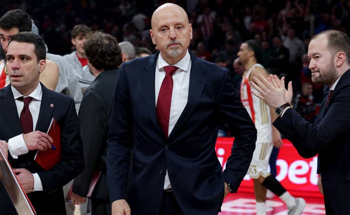Crvena Zvezda v Hapoel, Euroleague basketball, season 2025 2026, round 26 Belgrade, Serbia. 3rd Feb, 2026. Crvena Zvezda s head coach Sasa Obradovic during Euroleague basketball match between Crvena Zvezda (Red Star) and Hapoel Tel Aviv on January 3. 2026. in Belgrade, Serbia. Belgrade Serbia Copyright: xPedjaxMilosavljevic STARSPORTx