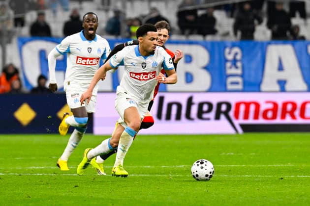 FOOTBALL : Olympique de Marseille VS Stade Rennais FC - Coupe de France - 03 02 2026 Ethan Nwaneri (OM) - Coupe de France match between Olympique de Marseille and Stade Rennais FC on February 3, 2026 at the Orange Velodrome Stadium in Marseille. MarseilleFrance  Copyright: xWilliamxCannarellax
