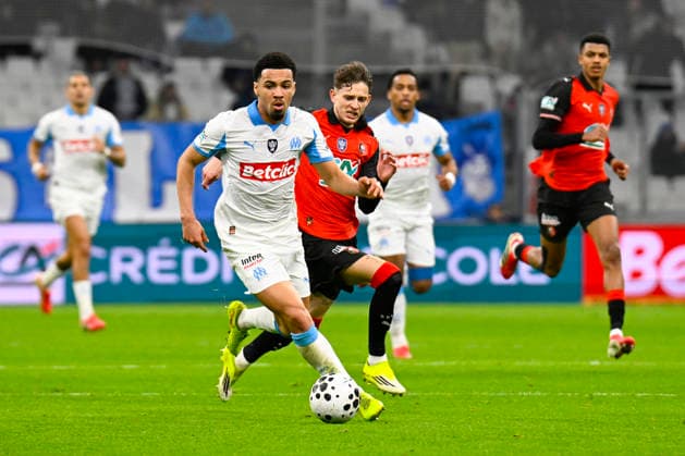 FOOTBALL : Olympique de Marseille VS Stade Rennais FC - Coupe de France - 03 02 2026 Ethan Nwaneri (OM) - Coupe de France match between Olympique de Marseille and Stade Rennais FC on February 3, 2026 at the Orange Velodrome Stadium in Marseille. MarseilleFrance  Copyright: xWilliamxCannarellax