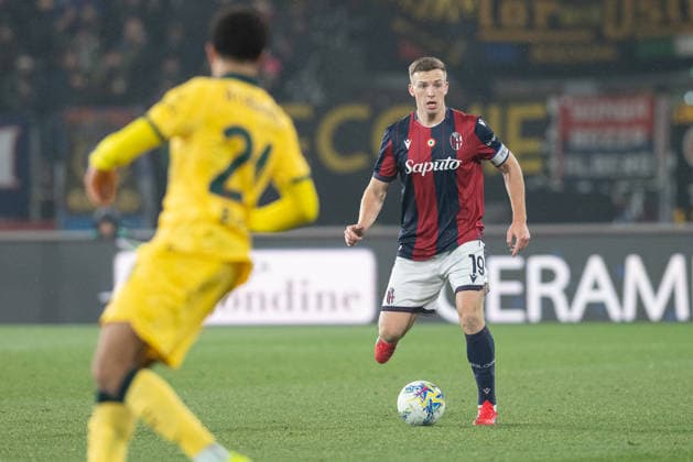Foto IPP Damiano Fiorentini Bologna 03 02 2026 Calcio Campionato serie A 2025-2026 partita: Bologna-Milan nella foto: Lewis Ferguson Italy Photo Press World Copyright italy ITALY  Copyright: xR4924_italyphotopressx