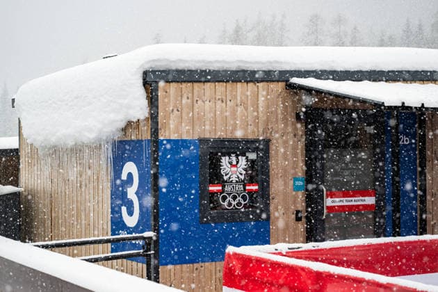 260203 The houses of Austria in the Cortina Olympic Village during day -3 of the 2026 Winter Olympics on February 3, 2026 in Cortina. Photo: Mathias Bergeld BILDBYRAN kod MB MB1294 Olympic Games, Olympische Spiele, Olympia, OS olympics winter olympics os ol olympiska spel vinter-os olympiske leker milano cortina 2026 milan cortina 2026 milano cortina 2026 olympic games milano cortina 2026 winter olympic games milano cortina-os milano cortina-ol vinter-ol -3 bbeng os-byn Olympic village sweden sverige *** 260203 The houses of Austria in the Cortina Olympic Village during day 3 of the 2026 Winter Olympics on February 3, 2026 in Cortina Photo Mathias Bergeld BILDBYRAN code MB MB1294 olympic games olympics winter olympics os ol olympiska spel vinter os olympiske leker milano cortina 2026 milan cortina 2026 milano cortina 2026 olympic games milano cortina 2026 winter olympic games milano cortina os milano cortina ol vinter ol 3 bbeng os byn Olympic village sweden sverige  Copyright: MATHIASxBERGELD BB260203MB099