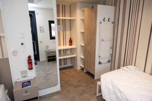 260203 General view of an athletes room in Cortina Olympic Village during day -3 of the 2026 Winter Olympics on February 3, 2026 in Cortina. Photo: Mathias Bergeld BILDBYRAN kod MB MB1294 Olympic Games, Olympische Spiele, Olympia, OS olympics winter olympics os ol olympiska spel vinter-os olympiske leker milano cortina 2026 milan cortina 2026 milano cortina 2026 olympic games milano cortina 2026 winter olympic games milano cortina-os milano cortina-ol vinter-ol -3 bbeng os-byn Olympic village genre *** 260203 General view of an athletes room in Cortina Olympic Village during day 3 of the 2026 Winter Olympics on February 3, 2026 in Cortina Photo Mathias Bergeld BILDBYRAN code MB MB1294 olympic games olympics winter olympics os ol olympiska spel vinter os olympiske leker milano cortina 2026 milan cortina 2026 milano cortina 2026 olympic games milano cortina 2026 winter olympic games milano cortina os milano cortina ol winter ol 3 bbeng os byn Olympic village genre  Copyright: MATHIASxBERGELD BB260203MB132
