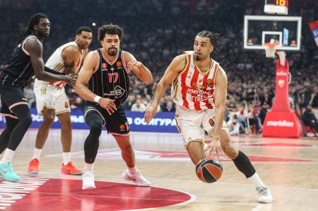 Crvena Zvezda v Hapoel Tel Aviv - EuroLeague BELGRADE, SERBIA - FEBRUARY 3: Nwora of Crvena Zvezda in action during the EuroLeague Regular Season match between Crvena Zvezda and Hapoel Tel Aviv at Belgrade Arena in Belgrade, Serbia on February 3, 2026. Filip Stevanovic Anadolu Belgrade Serbia. Editorial use only. Please get in touch for any other usage.  Copyright: x2026xAnadoluxFilipxStevanovicx