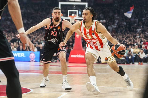 Crvena Zvezda v Hapoel Tel Aviv - EuroLeague BELGRADE, SERBIA - FEBRUARY 3: Nwora of Crvena Zvezda in action during the EuroLeague Regular Season match between Crvena Zvezda and Hapoel Tel Aviv at Belgrade Arena in Belgrade, Serbia on February 3, 2026. Filip Stevanovic Anadolu Belgrade Serbia. Editorial use only. Please get in touch for any other usage.  Copyright: x2026xAnadoluxFilipxStevanovicx