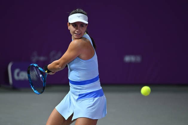 Transylvania Open 2026 - WTA, Tennis Damen 250 Tournament - Day 4 - Jaqueline Cristian v Lucrezia Stefanini Lucrezia Stefanini of Italy competes in the first round of the Transylvania Open 2026 double game, a WTA250 Tournament, against Jaqueline Cristian of Romania at BT Arena in Cluj-Napoca, Romania, on February 3, 2026. Cluj Napoca Romania  Copyright: xAlexxNicodimx originalFilename:nicodim-transylv260203_npuXN.jpg