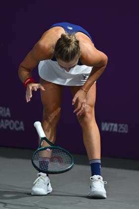 Transylvania Open 2026 - WTA, Tennis Damen 250 Tournament - Day 4 - Jaqueline Cristian v Lucrezia Stefanini Jaqueline Cristian of Romania competes in the first round of the Transylvania Open 2026 doubles game, a WTA250 Tournament, against Lucrezia Stefanini of Italy at BT Arena in Cluj-Napoca, Romania, on February 3, 2026. Cluj Napoca Romania  Copyright: xAlexxNicodimx originalFilename:nicodim-transylv260203_npXZG.jpg