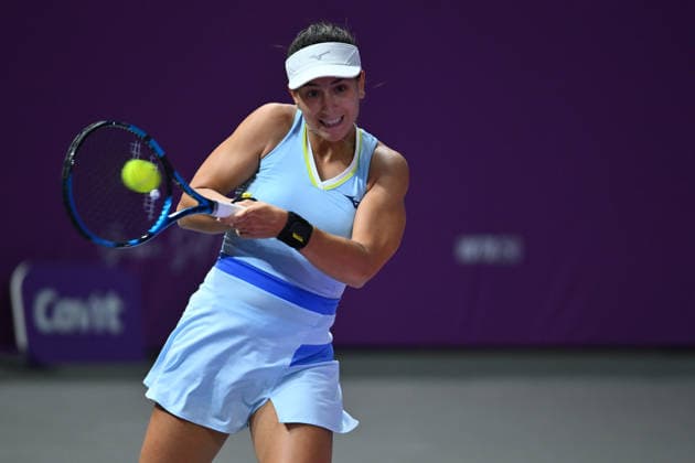 Transylvania Open 2026 - WTA, Tennis Damen 250 Tournament - Day 4 - Jaqueline Cristian v Lucrezia Stefanini Lucrezia Stefanini of Italy competes in the first round of the Transylvania Open 2026 double game, a WTA250 Tournament, against Jaqueline Cristian of Romania at BT Arena in Cluj-Napoca, Romania, on February 3, 2026. Cluj Napoca Romania  Copyright: xAlexxNicodimx originalFilename:nicodim-transylv260203_npl1c.jpg