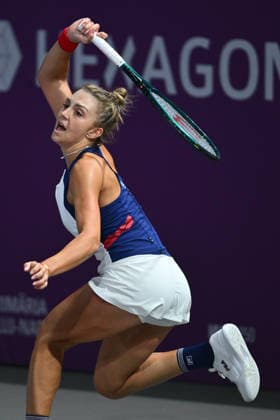 Transylvania Open 2026 - WTA, Tennis Damen 250 Tournament - Day 4 - Jaqueline Cristian v Lucrezia Stefanini Jaqueline Cristian of Romania competes in the first round of the Transylvania Open 2026 doubles game, a WTA250 Tournament, against Lucrezia Stefanini of Italy at BT Arena in Cluj-Napoca, Romania, on February 3, 2026. Cluj Napoca Romania  Copyright: xAlexxNicodimx originalFilename:nicodim-transylv260203_npXhx.jpg