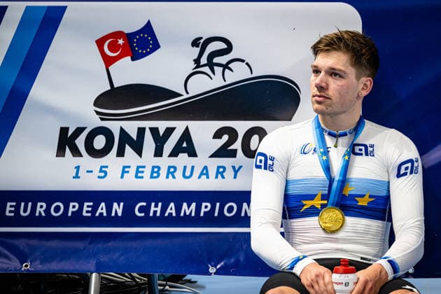 VOGEL Alex UEC Track Cycling European Championships Konya 2026 VOGEL Alex SUI Switzerland Winner First Place Landscape horizontal Landscape Event Event UEC Track Cycling European Championships 2026 Category Category Cycling Track Cycling European Championships Location Location Asia Türkiye Konya Discipline Scratch Category Elite Men Distance 10 km Date Date 03 02 2026 Tuesday Day 3