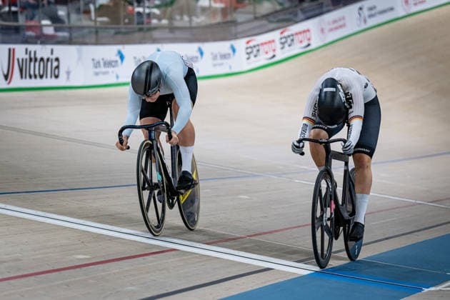 LYSENKO Alina, FRIEDRICH Lea Sophie UEC Track Cycling European Championships Konya 2026 LYSENKO Alina RUS Russia FRIEDRICH Lea Sophie GER Germany Landscape horizontal Landscape Event Event UEC Track Cycling European Championships 2026 Category Category Cycling Track Cycling European Championships Location Location Asia Türkiye Konya Discipline Sprint Category Elite Women Distance m Date Date 03 02 2026 Tuesday Day 3