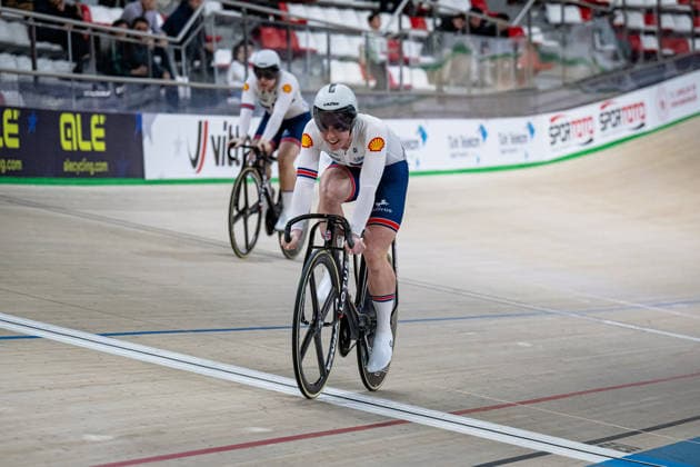 FINUCANE Emma, CAPEWELL Sophie UEC Track Cycling European Championships Konya 2026 FINUCANE Emma CAPEWELL Sophie GBR Great Britain Landscape horizontal Landscape Event Event UEC Track Cycling European Championships 2026 Category Category Cycling Track Cycling European Championships Location Location Asia Türkiye Konya Discipline Sprint Category Elite Women Distance m Date Date 03 02 2026 Tuesday Day 3